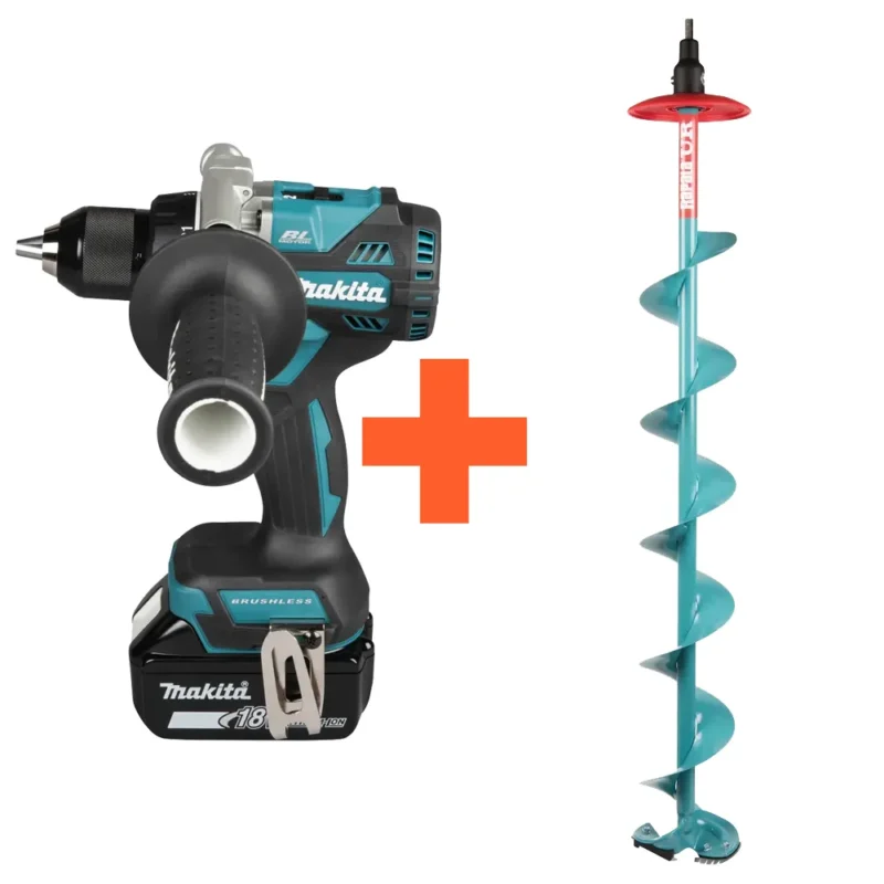 Makita jääpuuri- ja akutrelli komplekt