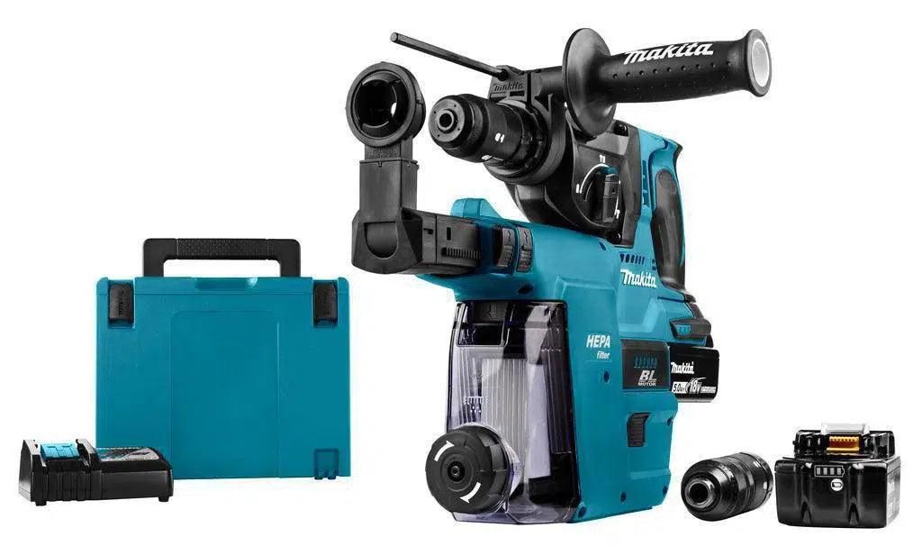 makita-dhr243rtjw-accu-combihamer-stofafzuiging-18v-50ah-in-mbox-0088381876186-mastertools_nl Akupuurvasar Makita DHR243RTJW - Image 1