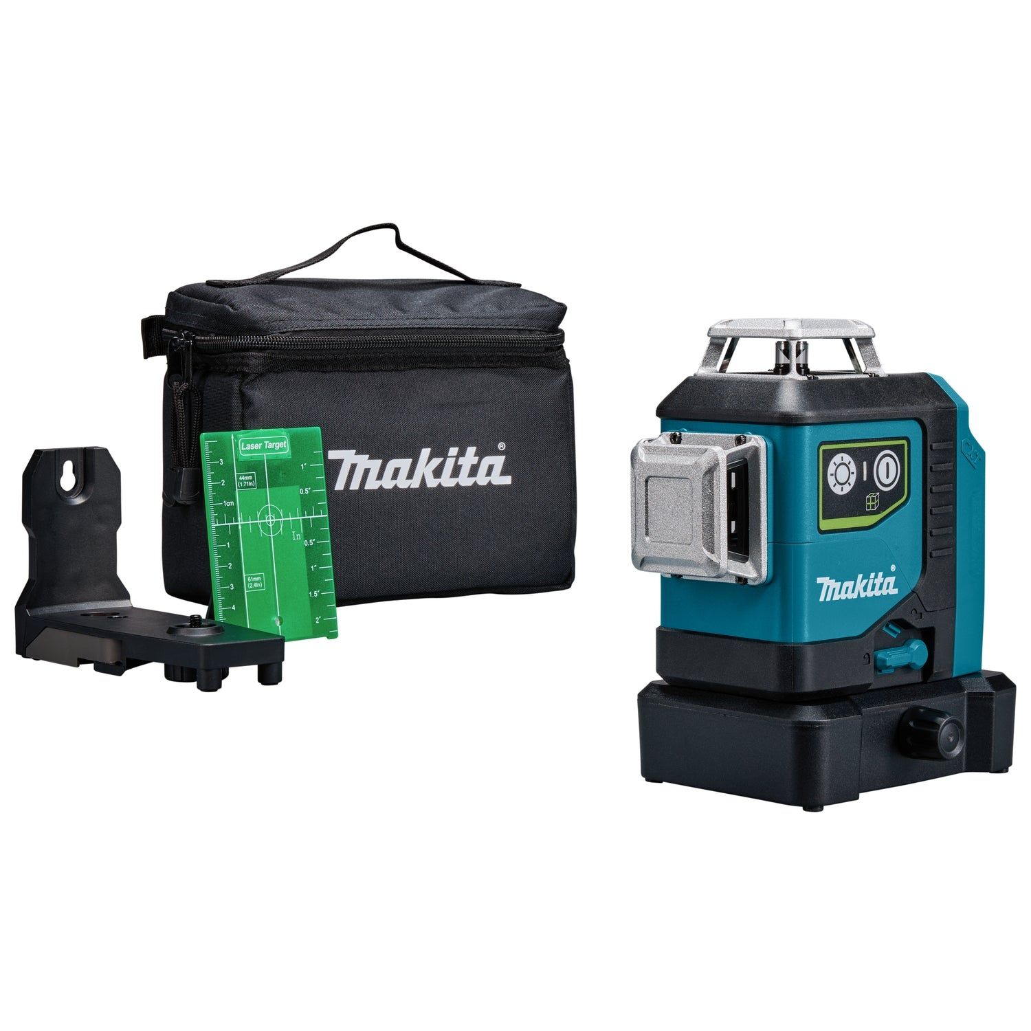 makita-sk700gd-accu-kruislijnlaser-12v-max-groen-3x-360deg-basic-body-0088381740739-mastertools_nl 3D Ristjoonlaser (Roheline) Makita SK700GD 360° - Image 1