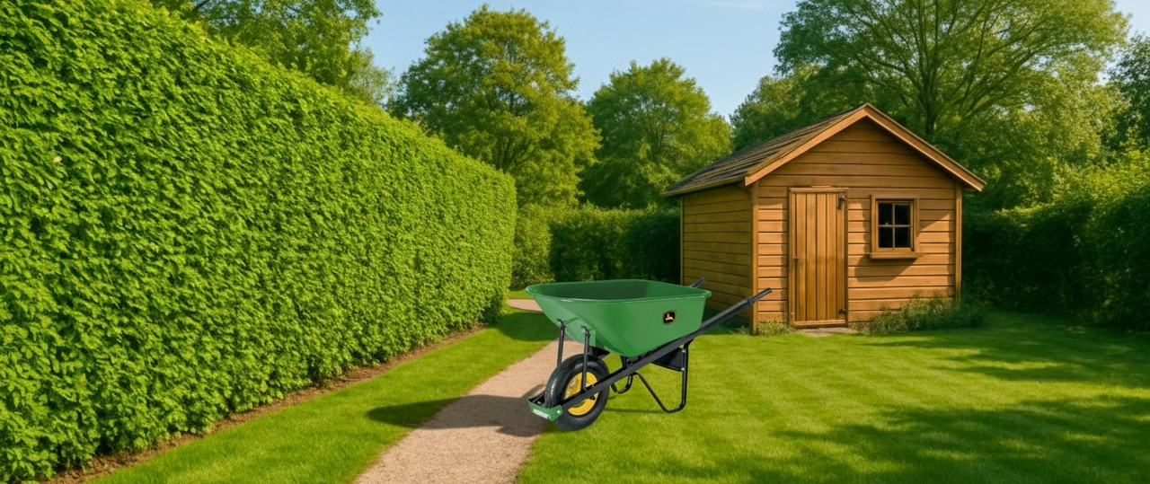 Naabrist parem aiakäru aias - John Deere