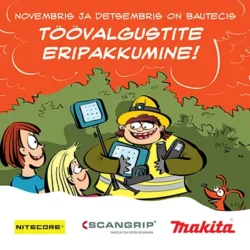 Töövalguste eripakkumine novembris ja detsembris, mobiili bänner.