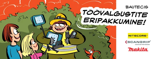 Töövalgustite kampaania bänner