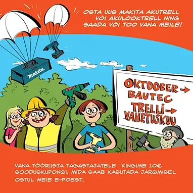 Makita trellide kampaania ja sooduskupong oktoobris.