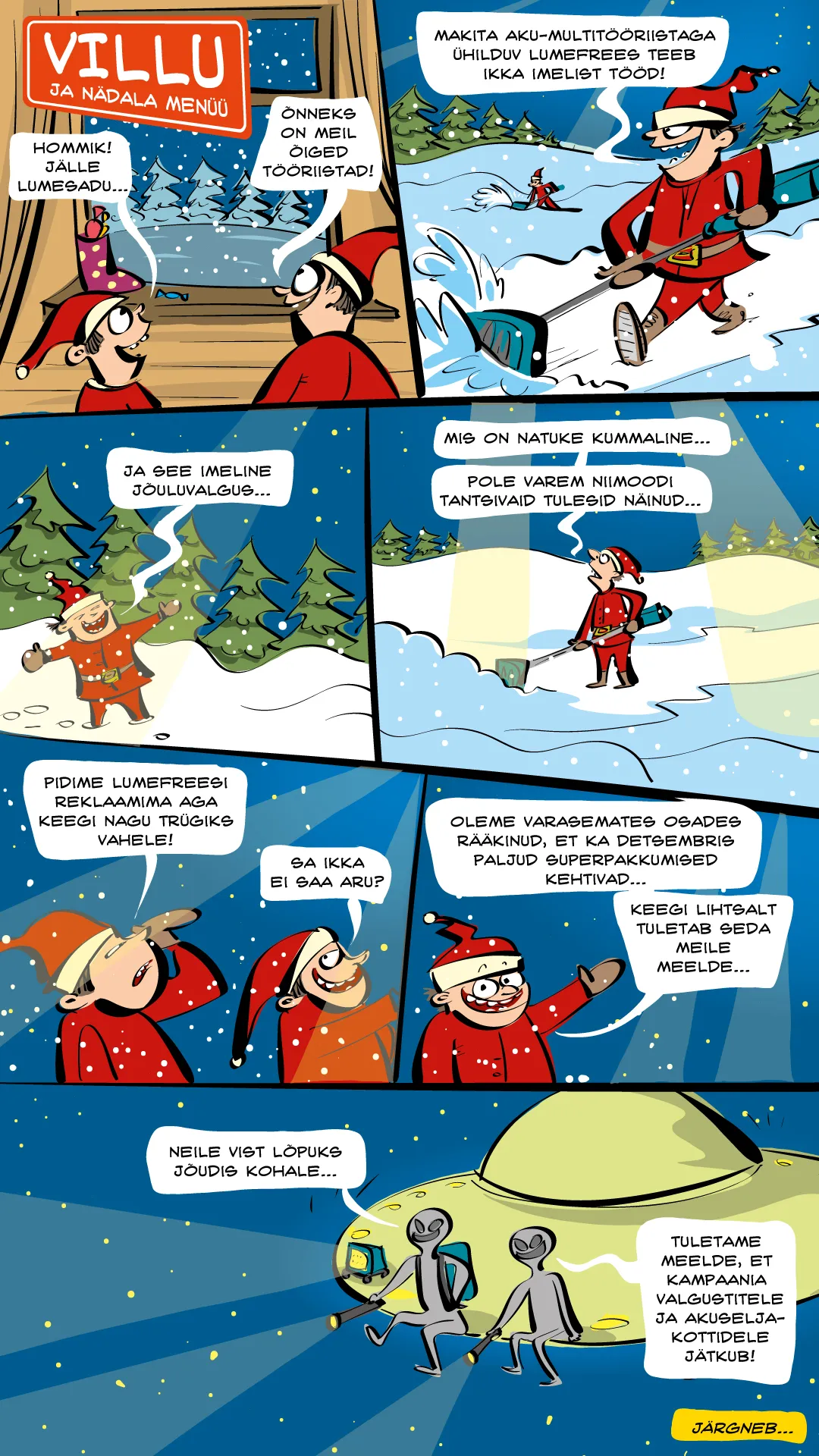 Villu ja nädala menüü 15.12.2025.