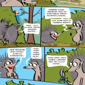 Villu ja Pets, sõbralikud aiatööd kevadel.