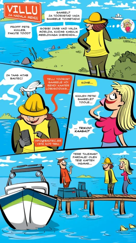 Villu ja sõbrad plaanivad tööreisi saarele.